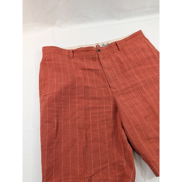 Tommy Bahama Shorts Mens 40 Burnt Orange Linen Silk Casual Preppy Travel Golfer - Picture 2 of 8